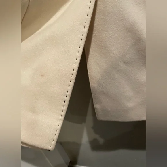 Women’s Via Spiga Peacoat, White Size 6 - Picture 10 of 16
